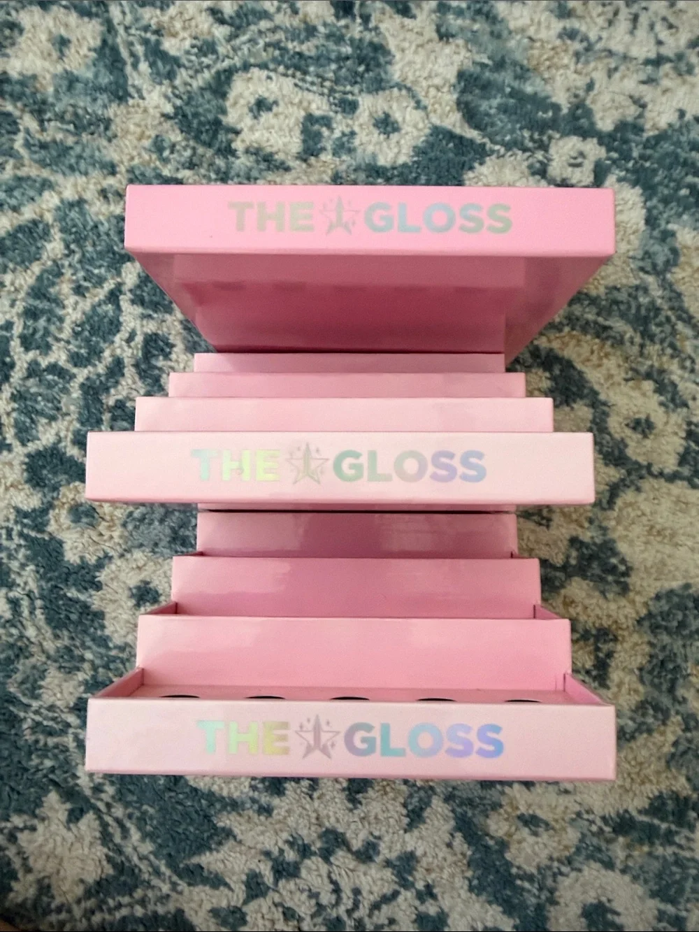 Jeffree Star Pink Lipstick Display Riser - Set of 3